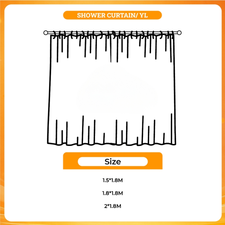 3D shower curtain - Dandadan Merch